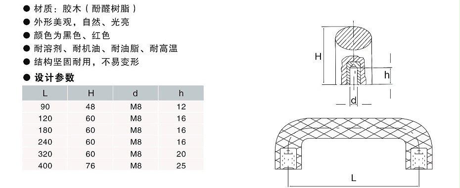 胶木拉手尺寸