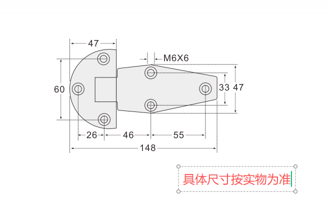 佛山欧拓生产90度不锈钢合页B款尺寸