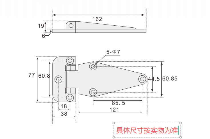180度不锈钢合页A款尺寸