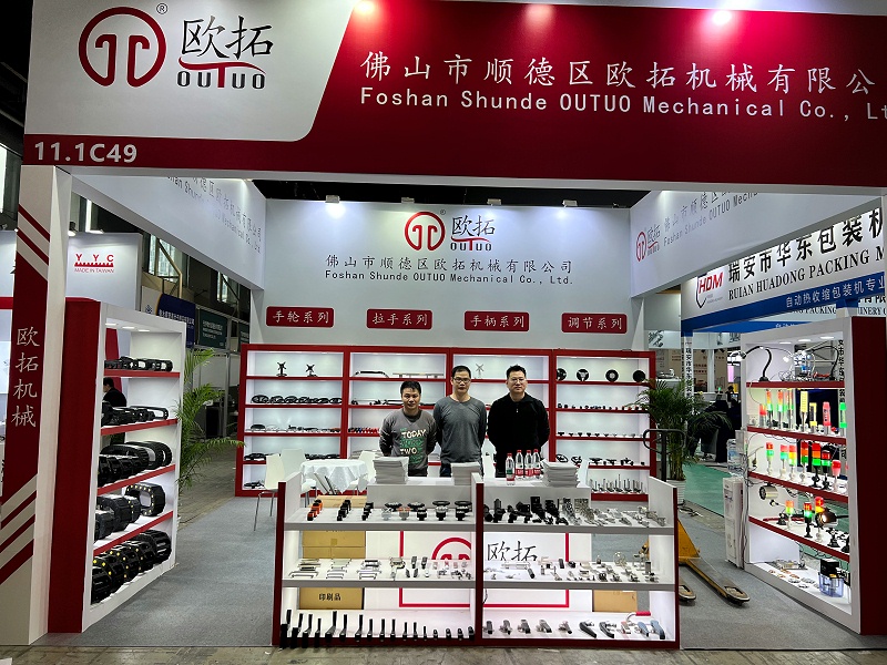 欧拓生产带表数字手轮,矮脚波纹,铝合金拉手