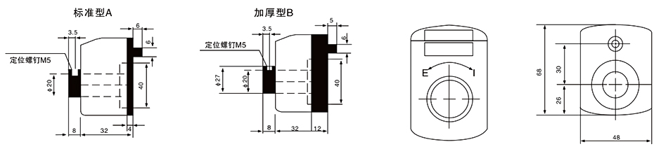  欧拓定制内波纹手轮,背波纹手轮,椭圆拉手,胶木拉手,方形拉手